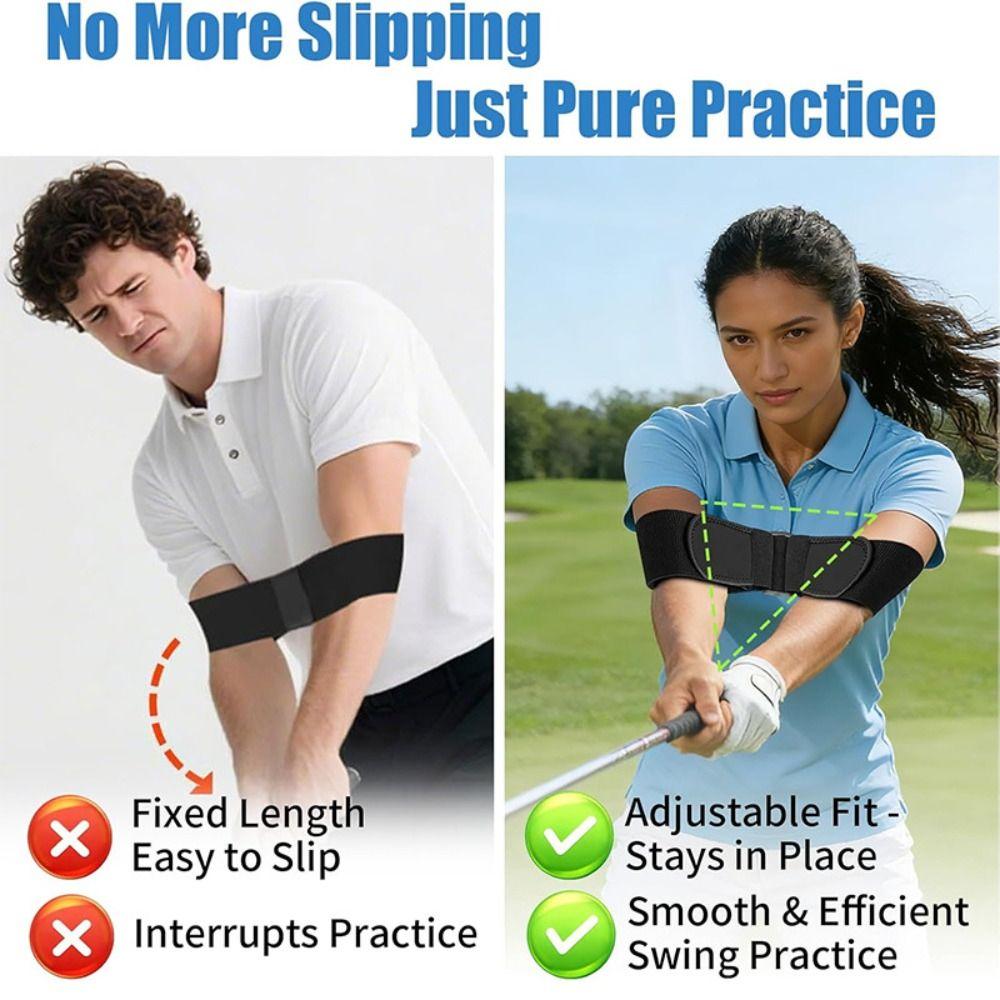 Adjustable Golf Swing Training Aid Elastic Golf Swing Strap for Improving Distance and Accuracy