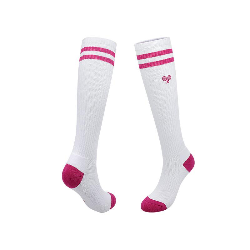 

Long Tube Professional Tennis Socks Men S And Women S Embroidered Cotton Tennis Calf Socks Medium Children S And Girls Sports Socks m size [34-38 shoe size]
