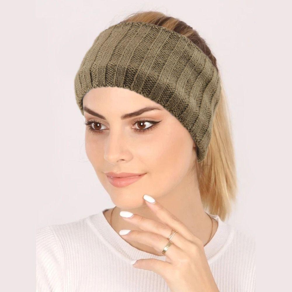 Knitted Headwear Solid Color Hairband New Headband