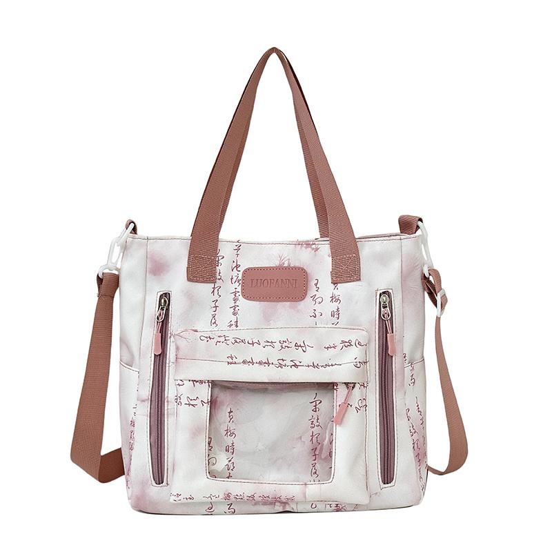 Large Capacity Commuter Shoulder Bag Student Class Bag Crossbody Bag Tote Bag