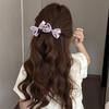 Korean Bow Banana Clips For Women Sweet Bowknot Ponytail Hairpins Hair Clamps Clip Barrettes Elegant Party Hair Accessories New
