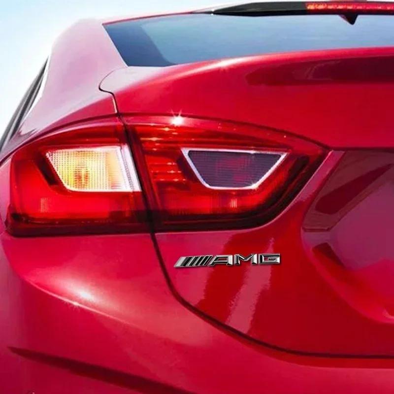 Pro Mercedes Benz 3D hliníkové samolepky Dekorace loga na kufr auta Štítek Pro Mercedes Benz AMG W204 W205 W203 W211 W212 W213 W201