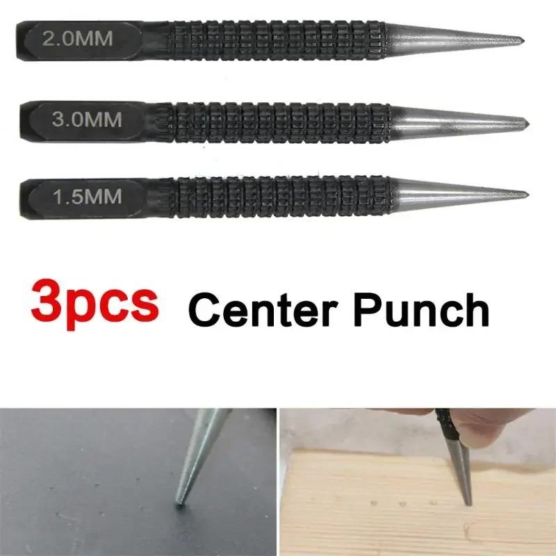 High-carbon Steel Center Punch Set Non-Slip Center Pin Punch Used For Drilling Of Alloy Steel Metal Wood Punch Pin Tool
