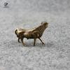 Mini Portable Retro Brass bull wall street Statue Sculpture Hand Toy Gift Keychain Ornament Home decoration ornaments Home Decor