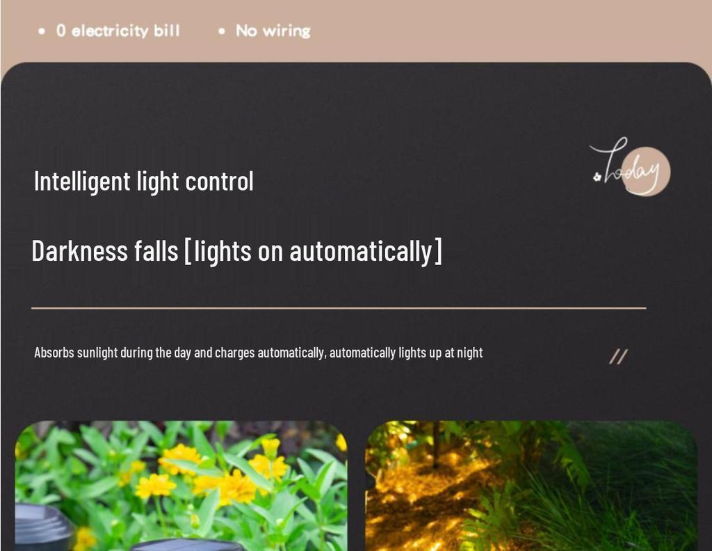 Solar Garden Decor Lights: Outdoor Courtyard Atmosphere Ground Plug Lighting for Yard and Lawn