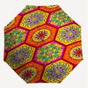 1PC Mandala PatternsAutomatic Open/Close Umbrella with Windproof, 8-Rib Sturdy Canopy, Durable Ribs, Fashionable Design, Outdoor Accessory, Fun Prin,