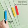 5-Pack Rotating Side-Open Thickened A4 Slide Clip Test Paper File Folders