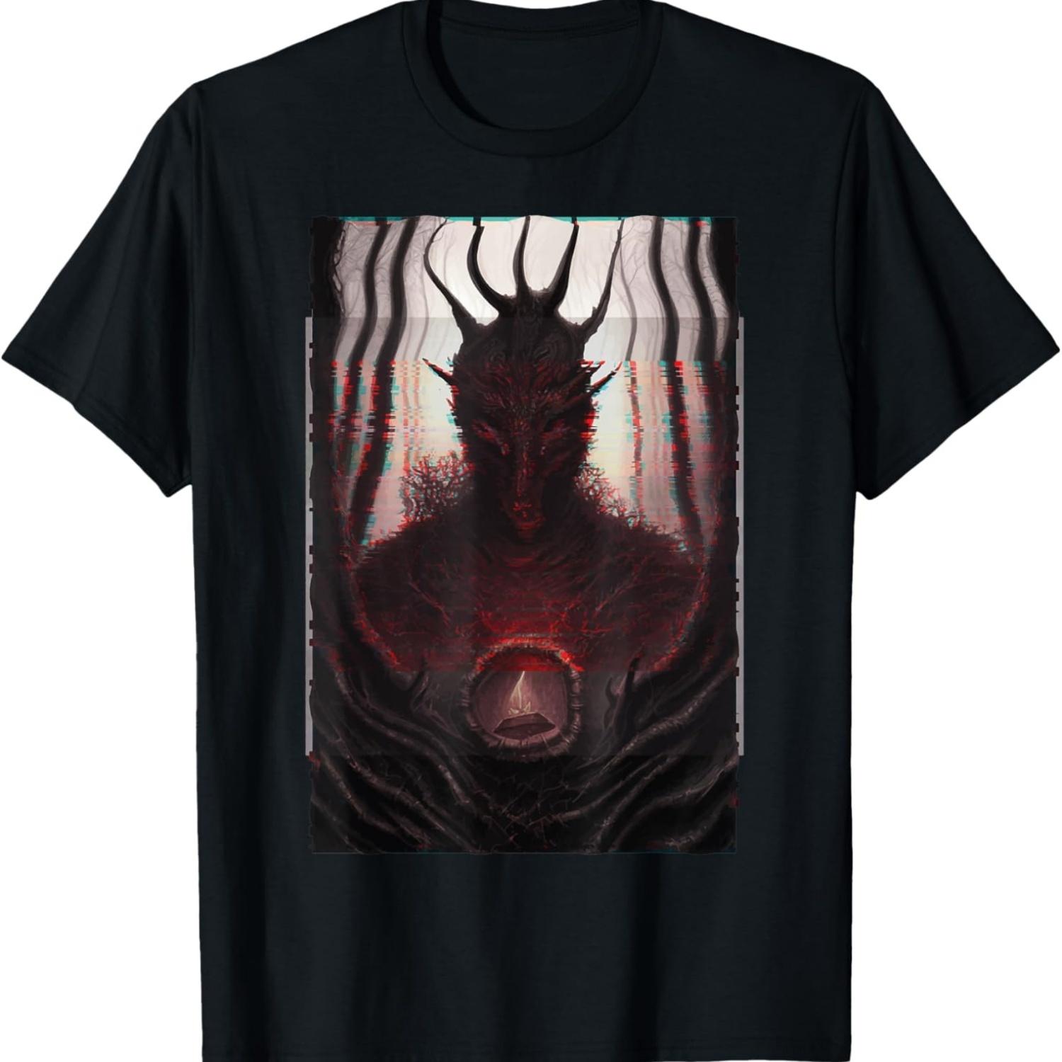 

Goth Aesthetic Grunge Occult Emo Satanic Evil Glitch T-Shirt XXXXXL чорний