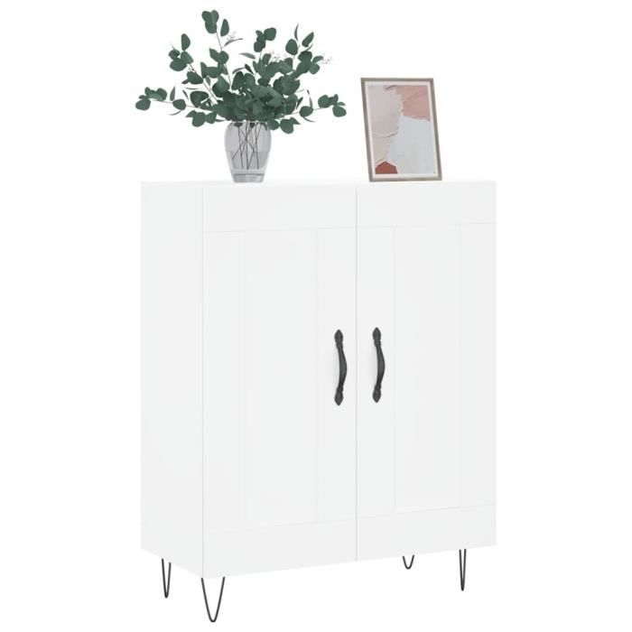 VidaXL Buffet blanc 69,5x34x90 cm bois d'ingénierie 830188