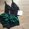 Sleepwear Set Lace Patchwork Ladies Sling Vesta s elastickým pasem Krátké kalhoty na líbánky