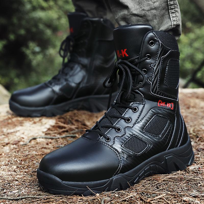 

2025 large size new military boots high top outdoor tooling boots desert boots combat boots 47