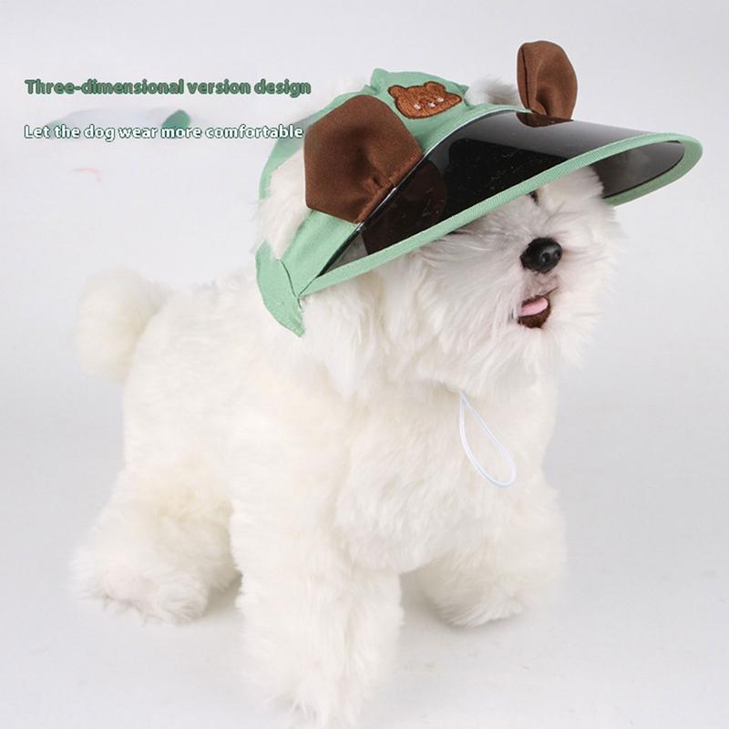 Dog Sun Hat Kitten Sports Caps Pet Sun Protection Caps Adjustable Travel Sport Hat Visor Sunbonnet Outfit For Small Puppy