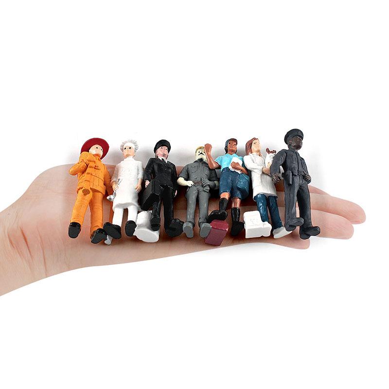 Realistic Solid Role Player Doll Ornaments: Veterinarian, Pilot, Postman, Baker