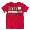 T-shirt bandiera Lettonia T-shirt Tee top mappa della città meraviglioso tricot souvenir speciale