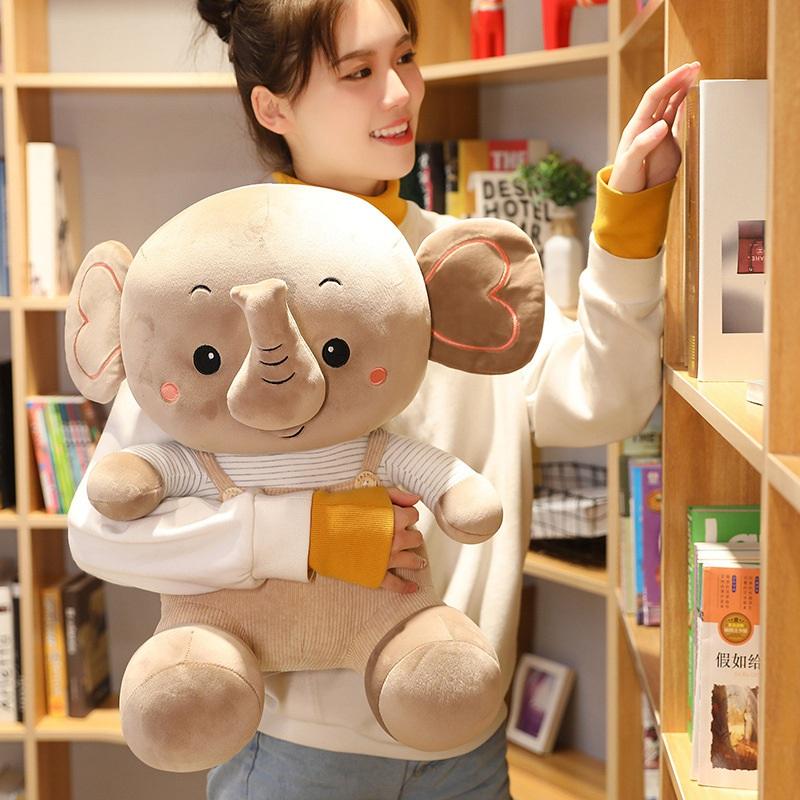 23cm-55cm Kawaii Elephant Plush Animal Toys Kids Soft Stuffed Elephant Doll Baby Appease Toys Home Decor Children Birthday Gifts