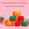 6Pcs Pumpkin Velvet Sandbag Throwing Game Fun Kids Outdoor Indoor Sensory Gross Motor Skills Active Play Sports Party Favors