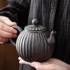 Home Kung Fu Tea Beverage Set Teapot Gilt Tea Maker Japan Style Stoneware Teapot Single Pot Handmade Vintage Ceramic Round Jug Teaware
