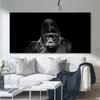 Gorilla Monkey Leopard Tiger Animal Canvas Painting Black And White Wall Art Picture For Living Room Modern Poster Home Decor