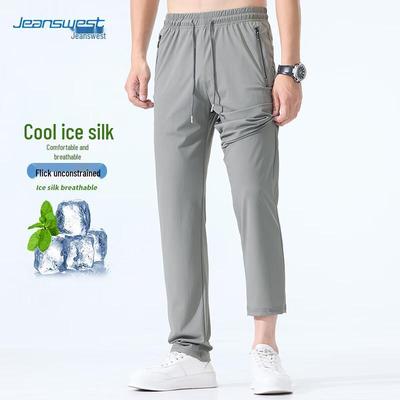 Jeanswest Herren Eis-Seide Gerade Lässige Hose