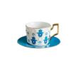 Devil’s Eye Ceramic Coffee Cup & Saucer Set – European Style Tea Cup for Afternoon Tea