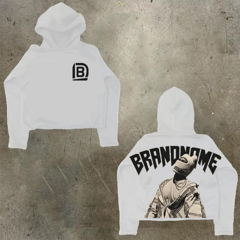 Womens Y2K Oversized Hoodie Cartoon Graphic Print Streetwear Casual Sweatshirt