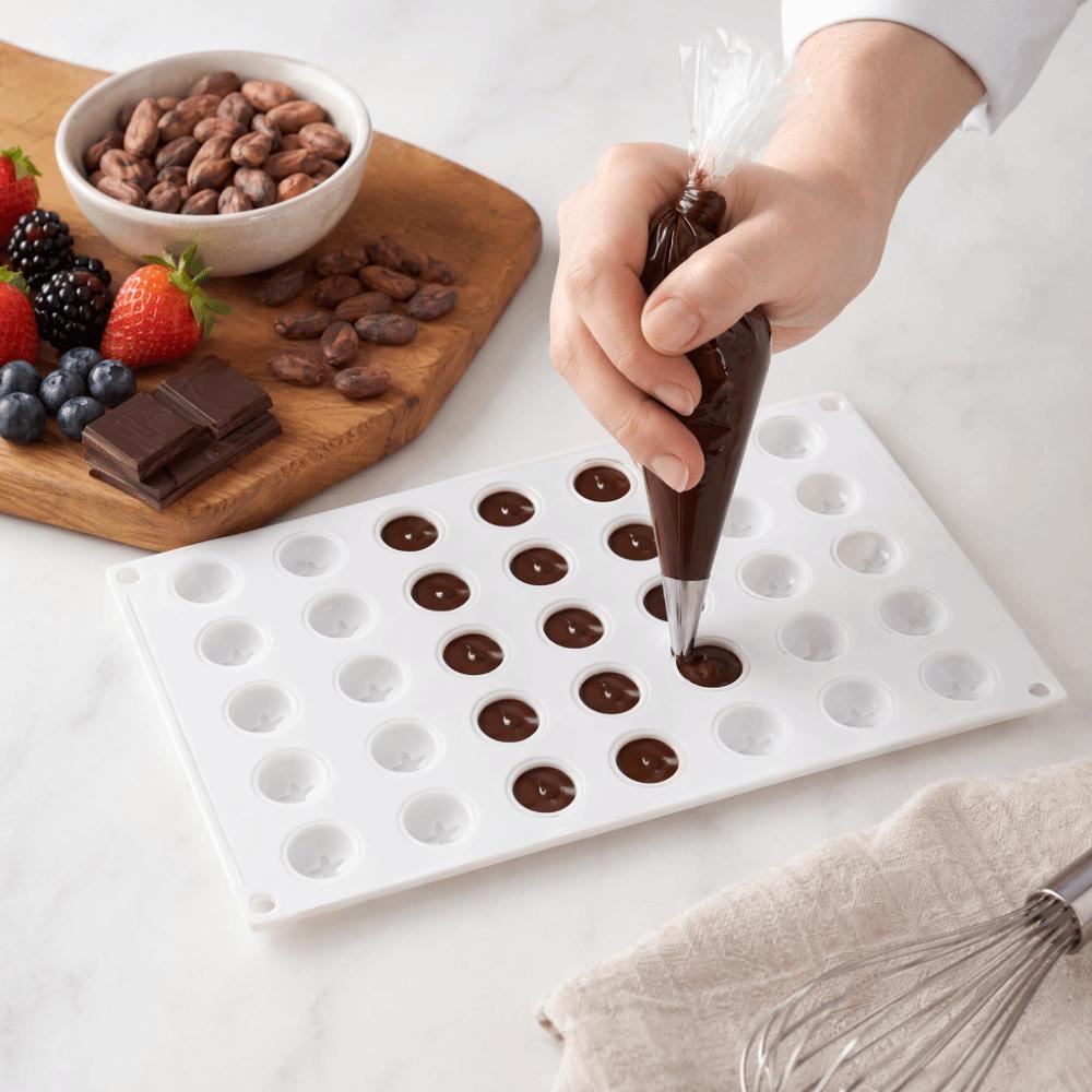 35 Holes Chocolate Mold Food Grade Non Stick Silicone Mold Heat Resistant Spherical-Shaped Hawthorn Ball Mold Kitchen Use
