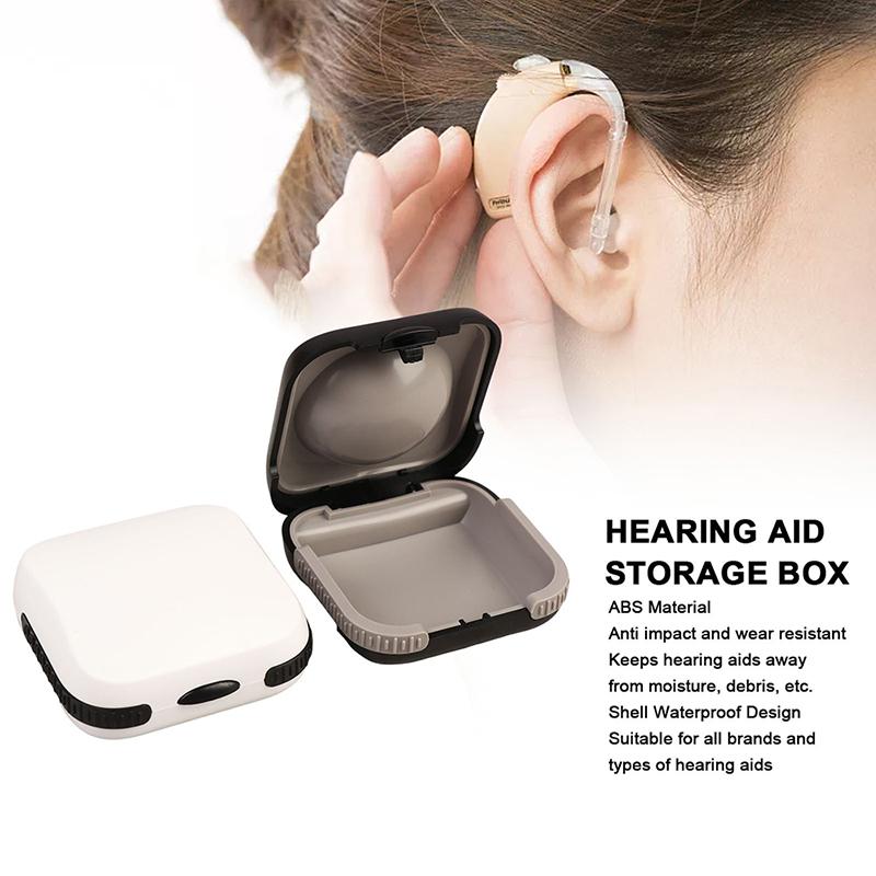 Portable Hearing Aid Storage Box Waterproof Hearing Aid Case For Outdoors Travel