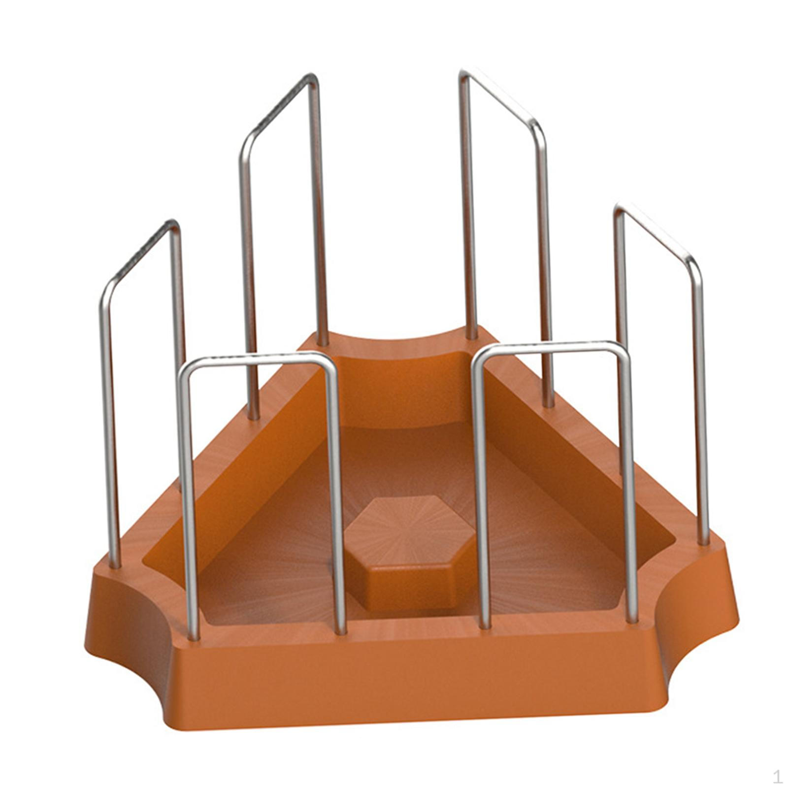 

Tortoise Feeding Dish Drinking Tray Anti Tip Water Turtle Food Bowl for Crawl Pet Semi світло-коричневого кольору