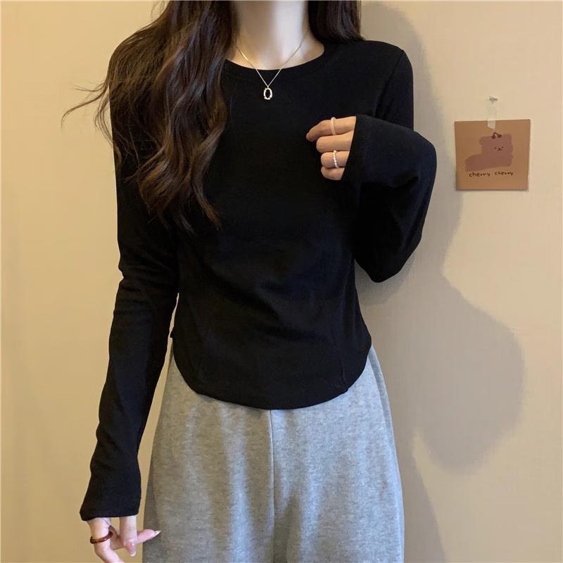 La Chapelle Women's Slim-Fit Long-Sleeve T-Shirt