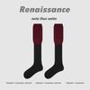 Renaissance Women's Thigh-High Slouch Socks - Boneless, Solid Color, Versatile Cotton for Autumn & Winter