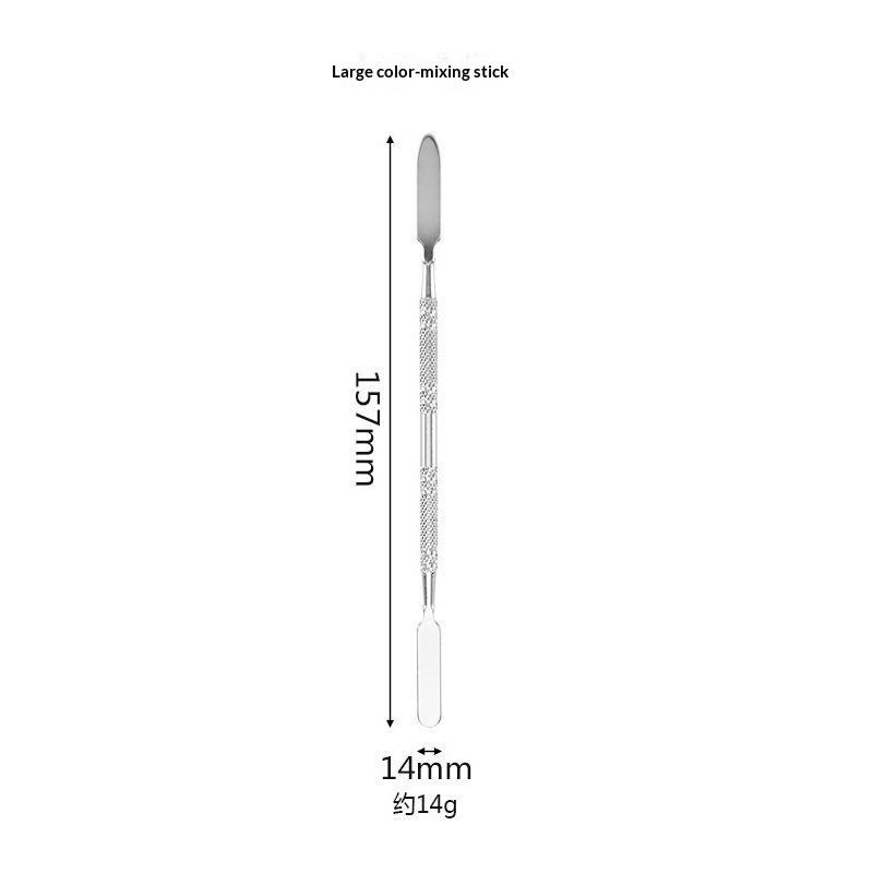 Stainless Steel Makeup Mixing Palette With Spatula For Mixing Foundation Lipstick Concealer Daily Professional Use