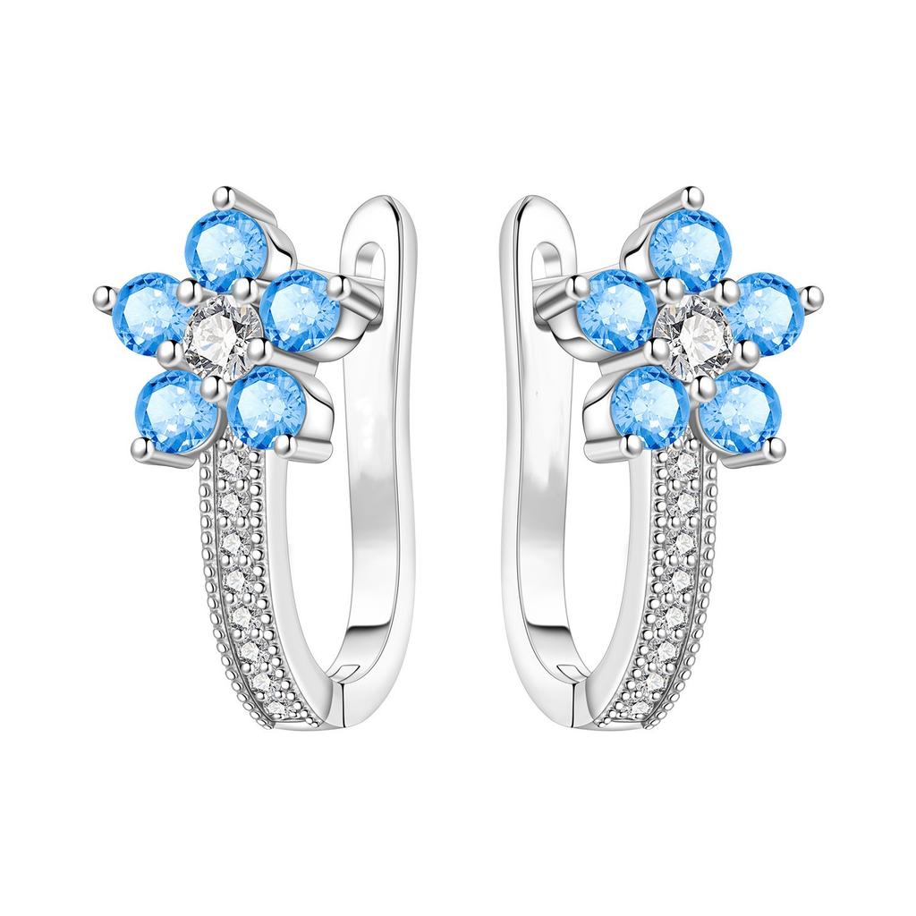 Elegant Orchid And Tulip Floral Hoop Earrings For Women Sophisticated Botanical Design Dainty Jewelry Gift