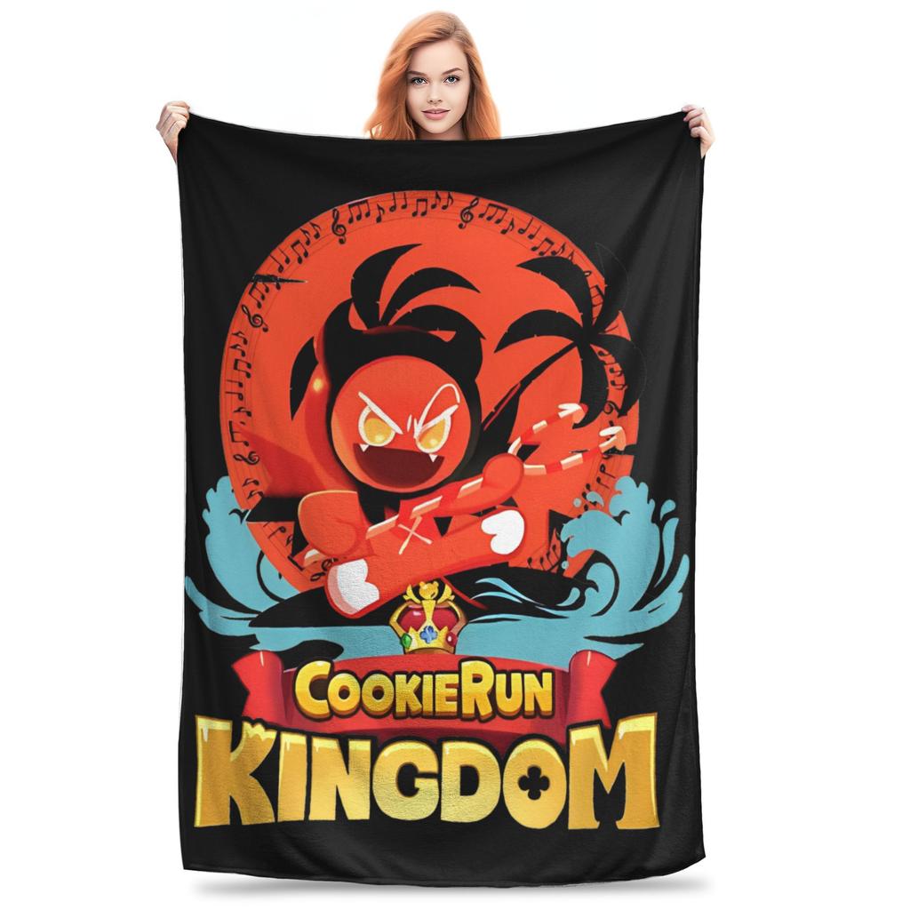 Schatten Milch Cookie Run Kingdom Decken Flanell Klimaanlage Multifunktionale Superweiche Überwurfdecke für Sofa Couch Quilt