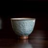 celadon embossed tea cup
