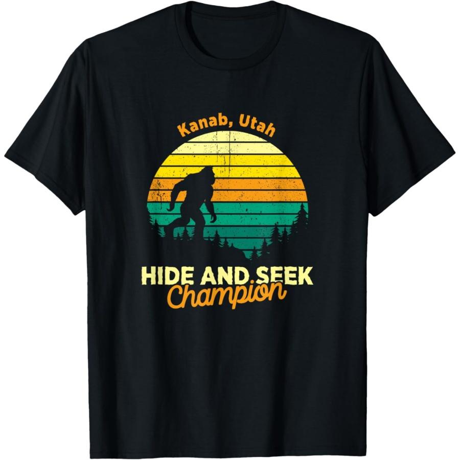 Vintage Kanab, Utah Mountain Hiking Souvenir Print T-Shirt S