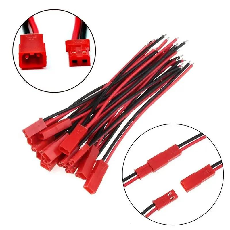 10 Pairs 22 AWG JST Plug Connector 2 Pin Male Female Plug Connector Cable Wire for LED Lamp Strip RC Toys Battery Adapter 10cm