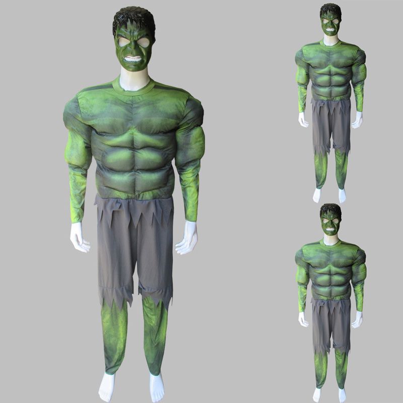 Maschera muscolare Avengers The Hulk Costume per adulti Cosplay