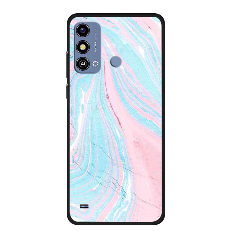 Soft Silicone Cover For ZTE Blade A53 / A53Pro / A53Plus Case Marble TPU Black Protector Case for ZTE Blade A53 Plus Cover Funda