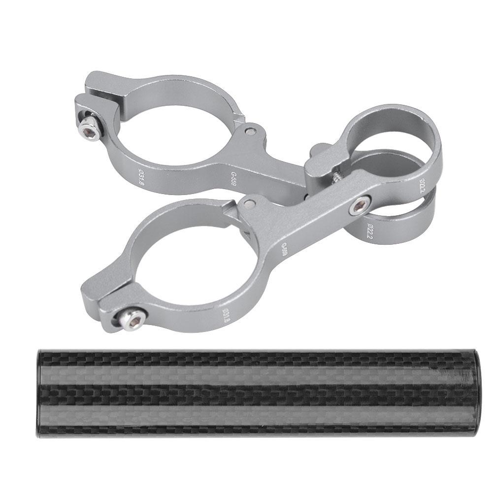 Aluminium Alloy Cycling   Odometer Extension Mount Bike Computer Extra Holder (Black)