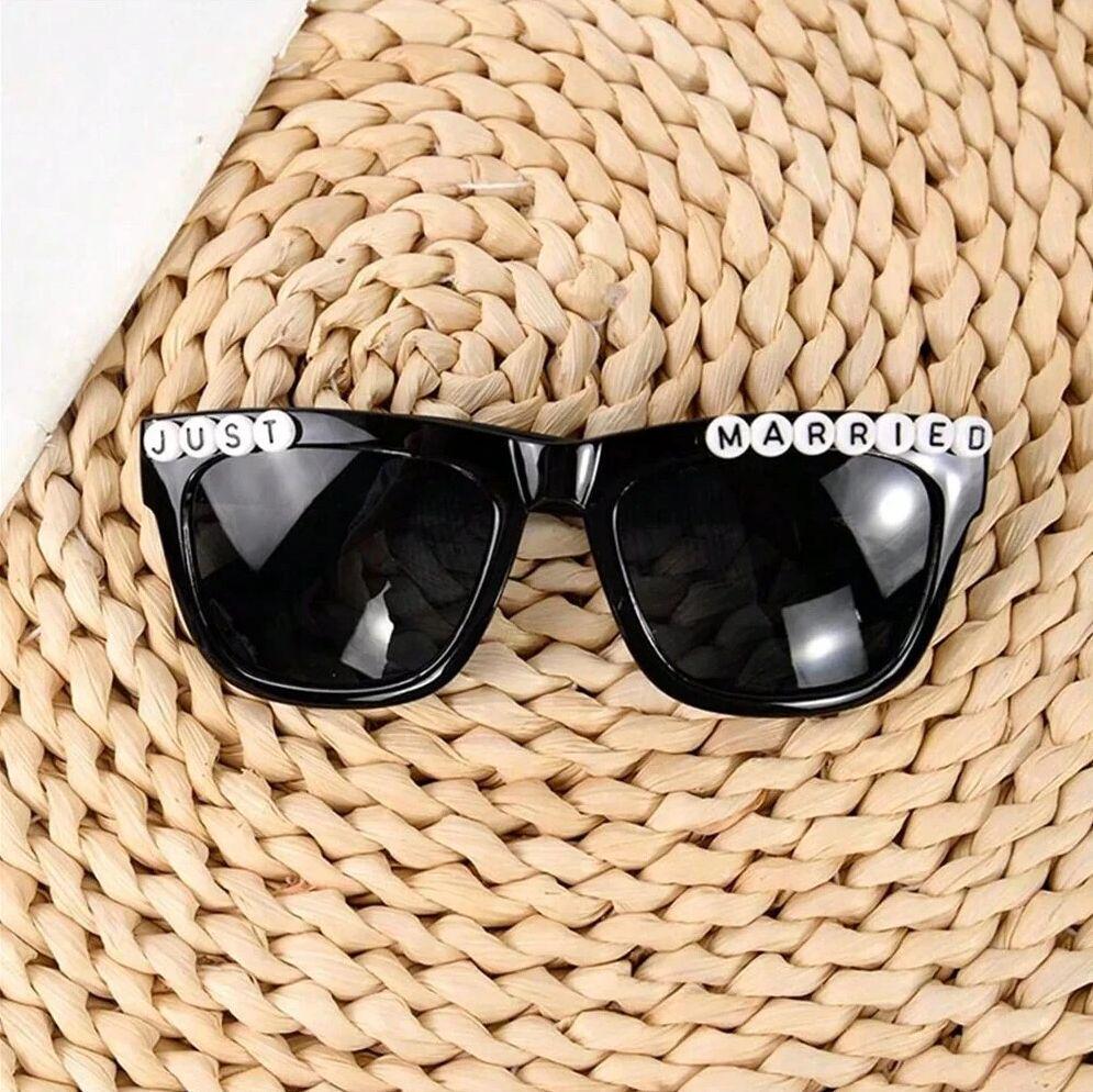 Party Glasses for Bride & Groom - Exquisite Dress-up, Photo-Ready, Free Shipping.