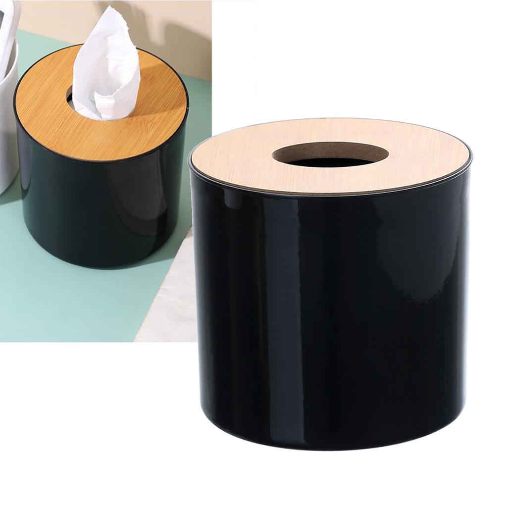 Roll Tissue Box Holder Innovative Modern Concise Large Space Round Tissue Toilet Paper Dispenser for Bathroom Living Room