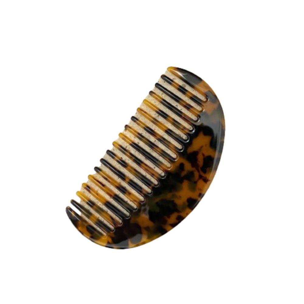Anti-static Hawksbill Hair Comb Wide-tooth Acetate Hair Comb Semicircular Comb  Travel Accessories