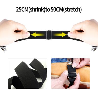 Motorcycle Pant Leg Clamps Adjustable Boot Straps Clips Pant Stirrups Elastic Leg Straps for