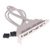 4 Port Usb 2.0 To 9 Pin Mainboard Header Bracket Extension Cable For Pc Panel