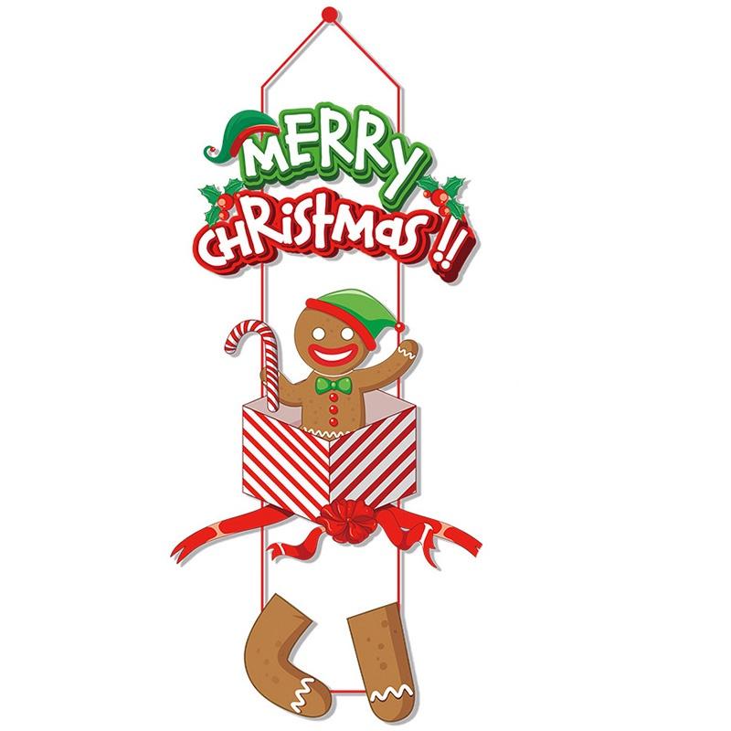 Christmas Door Hangings Set Of 3pcs In Different Styles Perfect For Merry Christmas