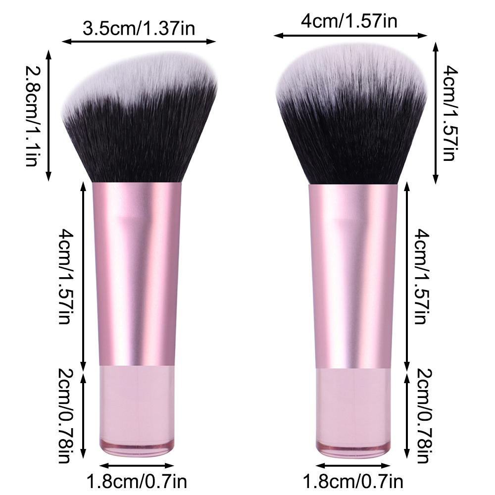 9pcs Makeup Set Brush Portable Short Handle Professional Makeup Brush Makeup Tool For Foundation Make-Up And Powder Blusher Eye
