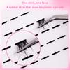 144/200Pcs False Eyelashes Glue Strips, Black Glue-Free Jelly Self-Adhesive Eyelashes Strips, False Eyelashes Makeup Tools