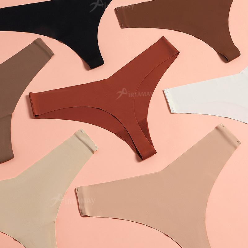 Cross-Border European & American Seamless Yoga Thong: Breathable, Sexy, Plus Size Women's Sports Panties