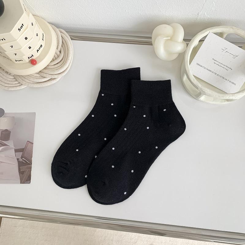 Sock Short Tights White Dot Women's Tights Solid Color Spring/Summer Simple and Versatile