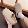 Cotton Slippers Women's 2025 New Velvet Lazy One Pedal Niche Fashion Comfortable Versatile Height Bag Head Women's Drag